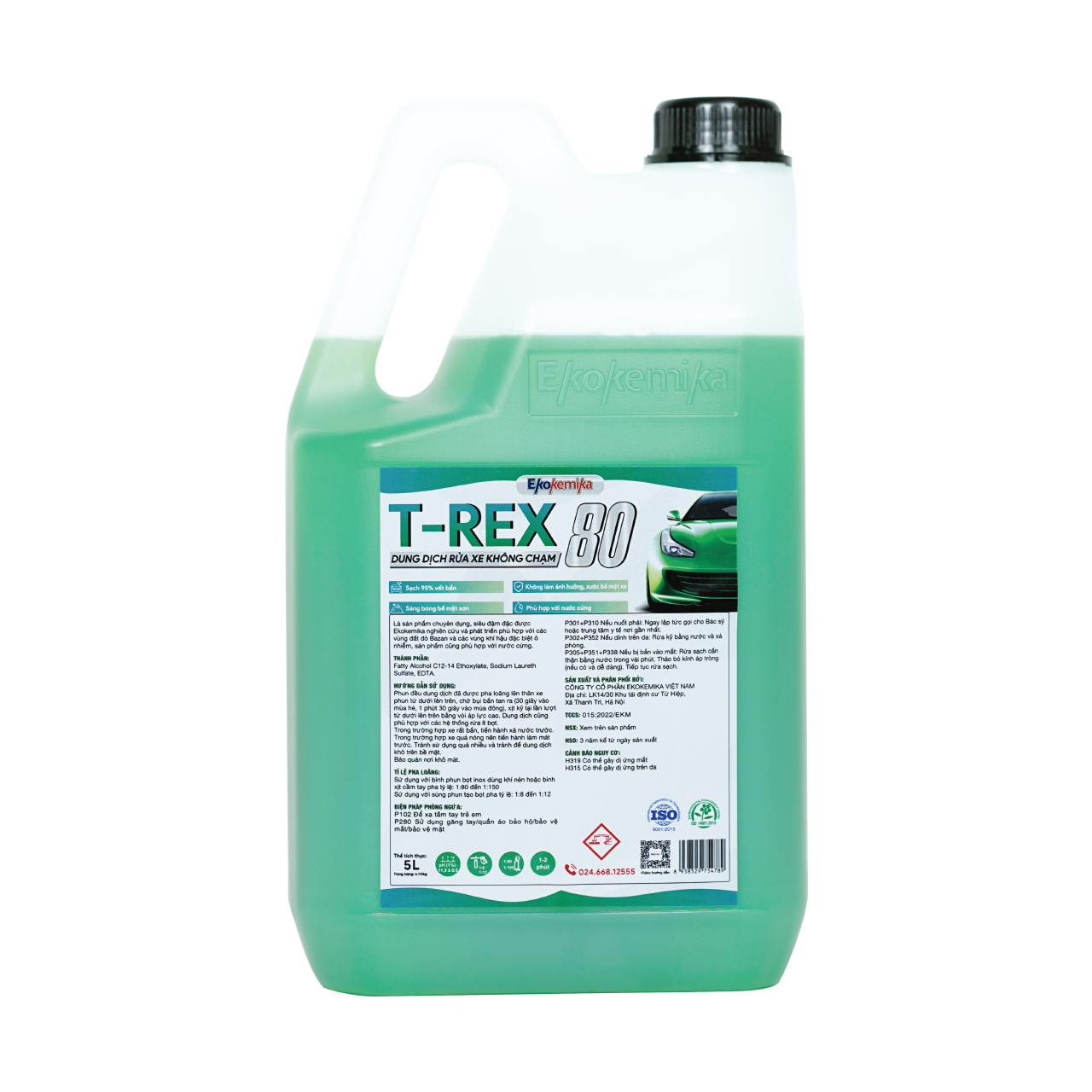 Dung dịch rửa xe không chạm Ekokemika T-Rex 80- 5L